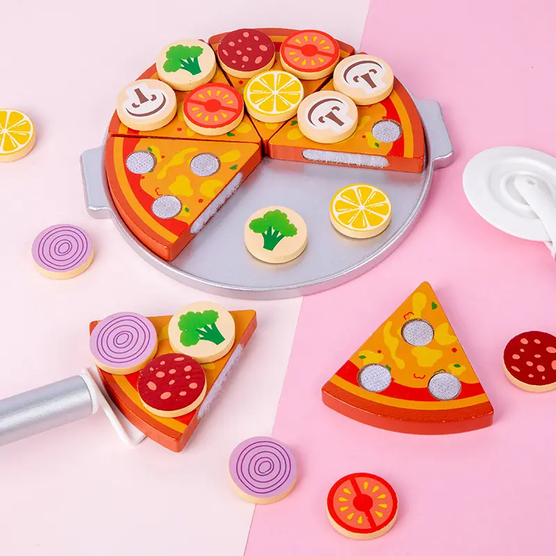 Wooden Pizza & Oven Play Set