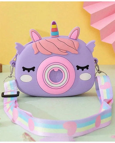 Unicorn Camera Silicone Sling Bag