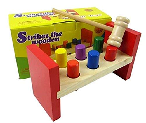 Wooden Pound-a-Peg Bench