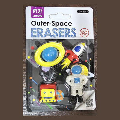 Novelty Eraser Pack, Outer Space design
