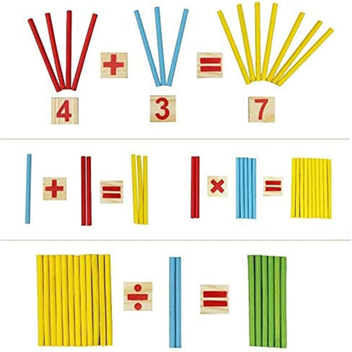 Wooden Counting Sticks & Number Blocks