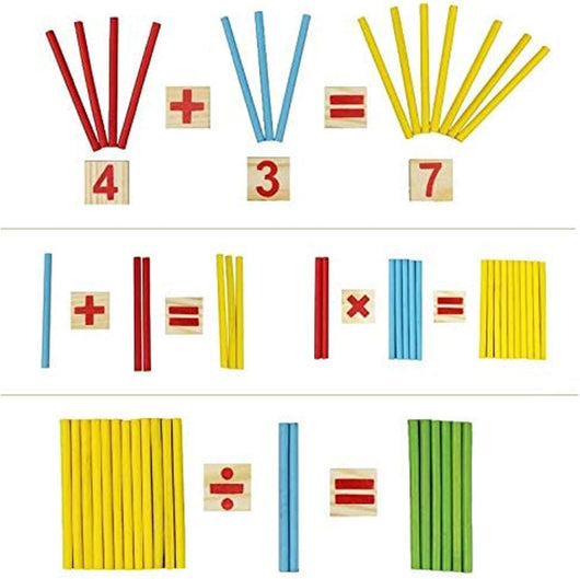 Wooden Counting Sticks & Number Blocks