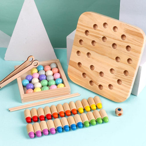 Wooden Brain Bead Game