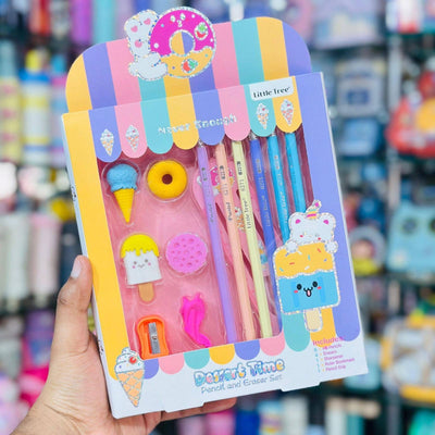 Pencil & Eraser Gift Set