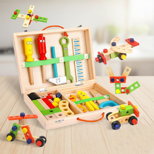 Wooden Toolbox Building Set
