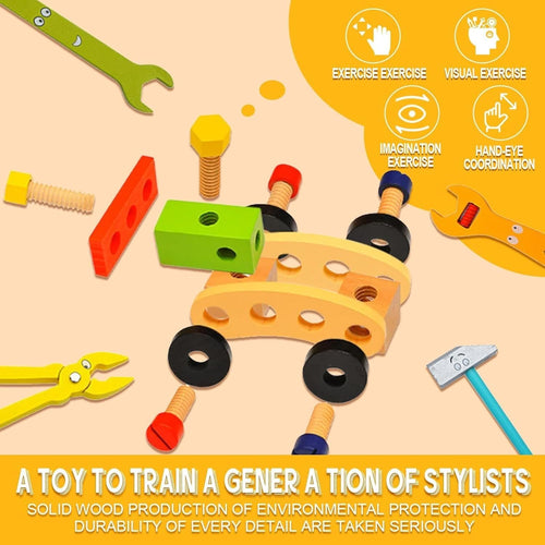 Wooden Toolbox Building Set
