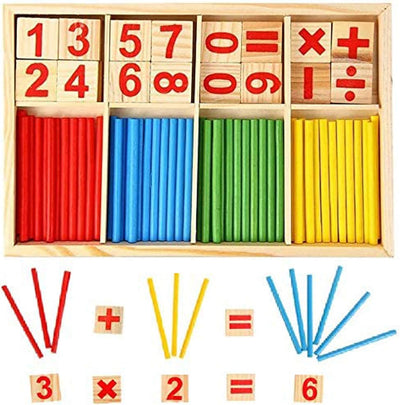 Wooden Counting Sticks & Number Blocks