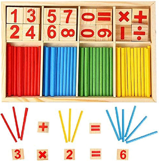 Wooden Counting Sticks & Number Blocks