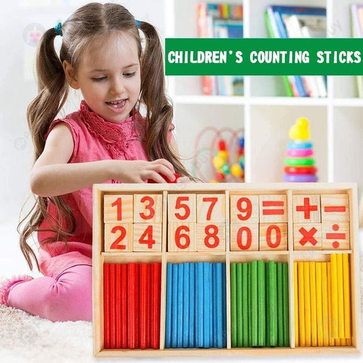 Wooden Counting Sticks & Number Blocks