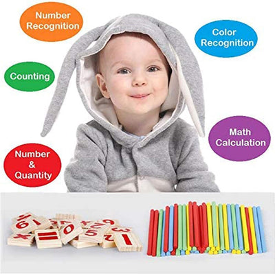 Wooden Counting Sticks & Number Blocks