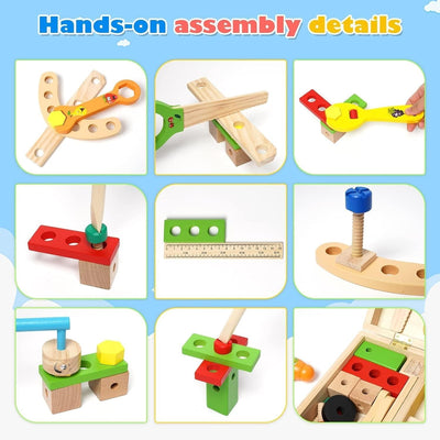 Wooden Toolbox Building Set