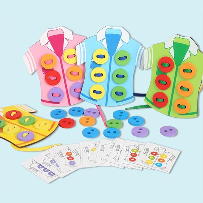 Button-Up Shirts Lacing Toy