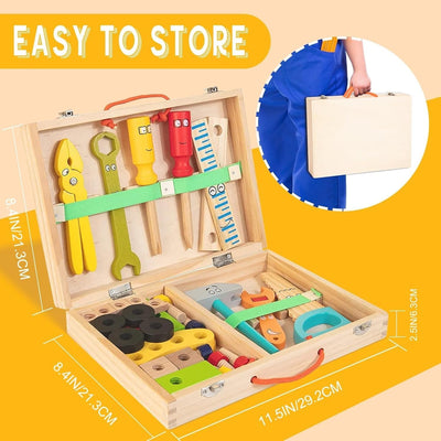 Wooden Toolbox Building Set