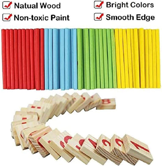 Wooden Counting Sticks & Number Blocks