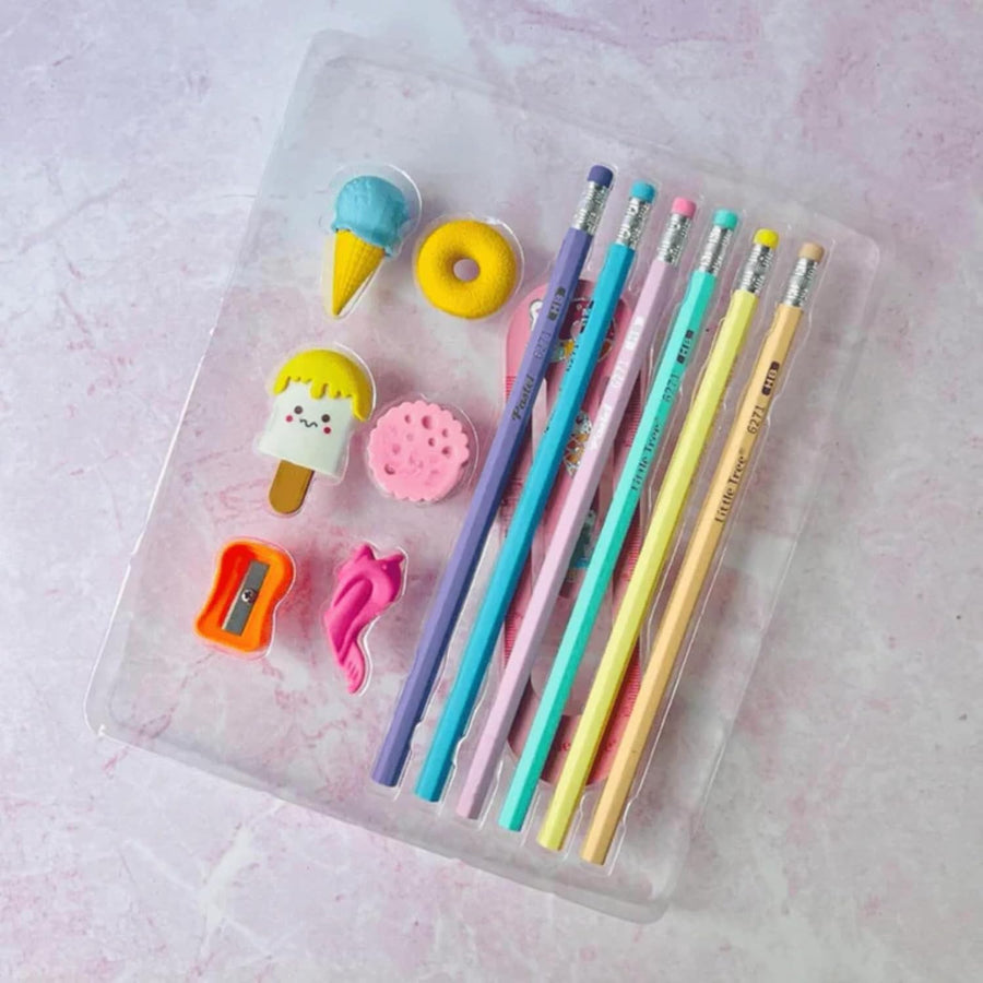 Pencil & Eraser Gift Set