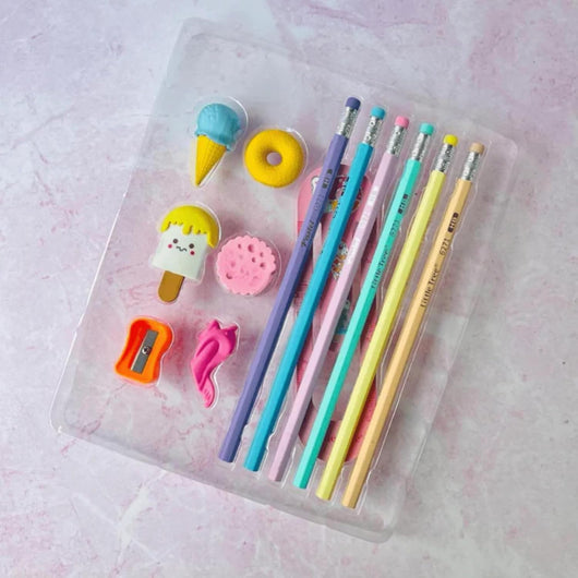 Pencil & Eraser Gift Set