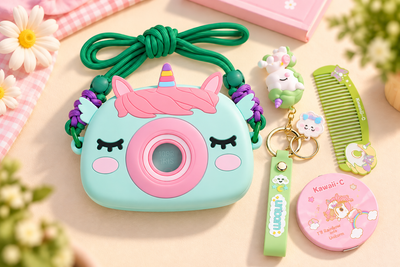 Unicorn Camera Silicone Sling Bag