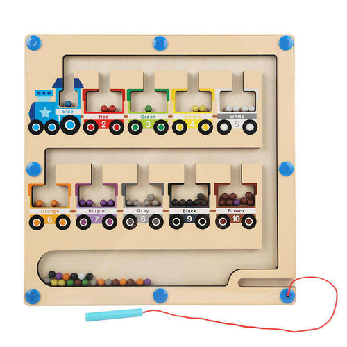 Colour & Number Train Maze