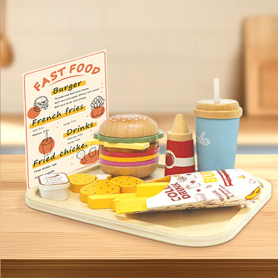 Burger & Fries Play Food Set