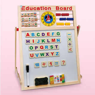 Wooden Standing Easel & Chalkboard