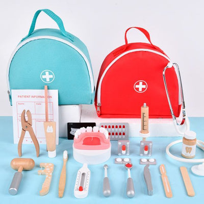 Wooden Doctor's Bag Play Set