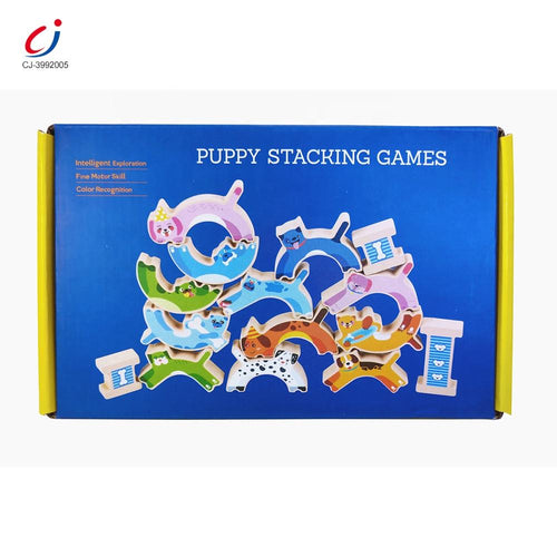 Puppy Stacking High Balance Game