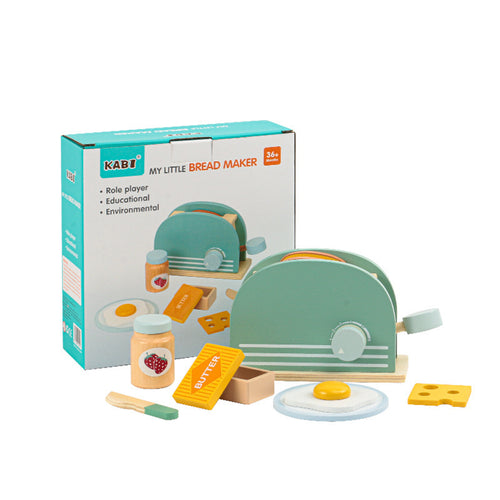 Wooden Toaster & Breakfast Play Set