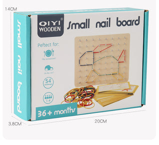Geoboard with Rubber Bands & Pattern Cards