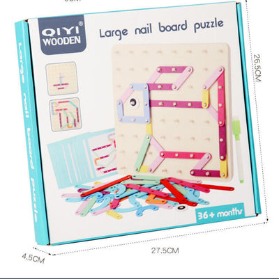 Wooden Nail Board – Shapes & Patterns