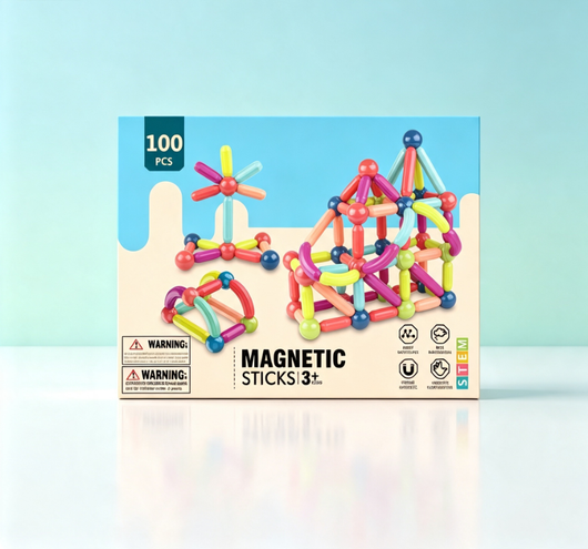 Magnetic Sticks & Balls Building Set