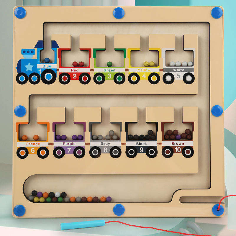 Colour & Number Train Maze