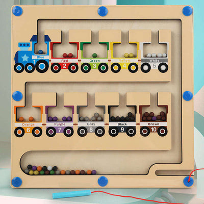 Colour & Number Train Maze