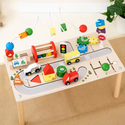 Busy Board Activity Table with Bead Maze