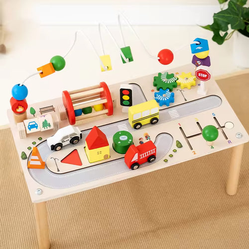 Busy Board Activity Table with Bead Maze