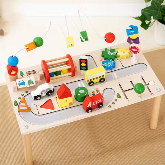 Busy Board Activity Table with Bead Maze