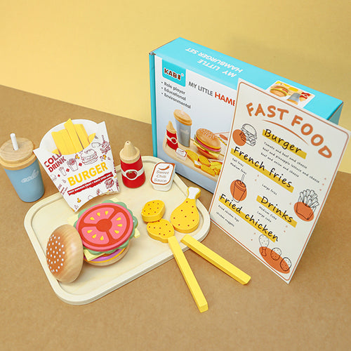 Burger & Fries Play Food Set