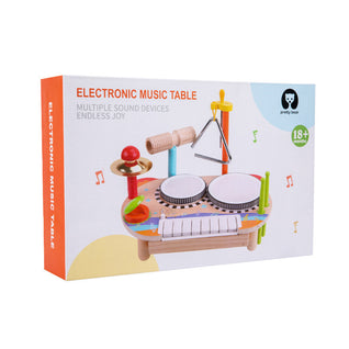 Wooden Music Table – Drum & Xylophone