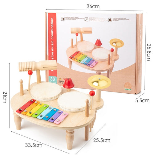 Xylophone Musical Instrument Kids Drum Set for Toddler