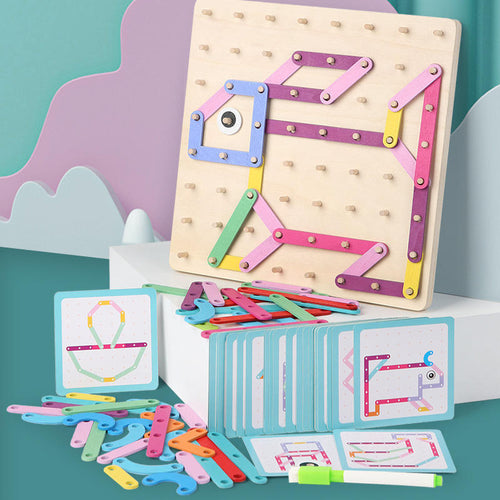 Wooden Nail Board – Shapes & Patterns