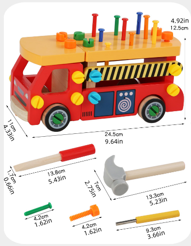 Nut & Bolt Fire Engine Take-Apart Toy