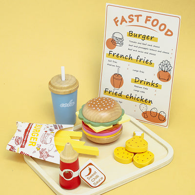 Burger & Fries Play Food Set