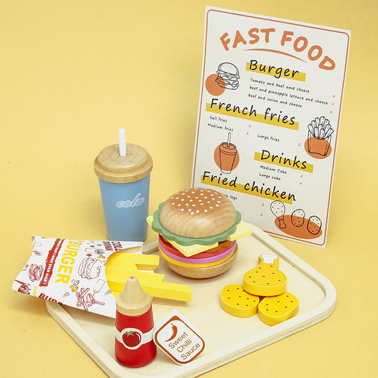 Burger & Fries Play Food Set