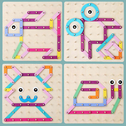 Wooden Nail Board – Shapes & Patterns