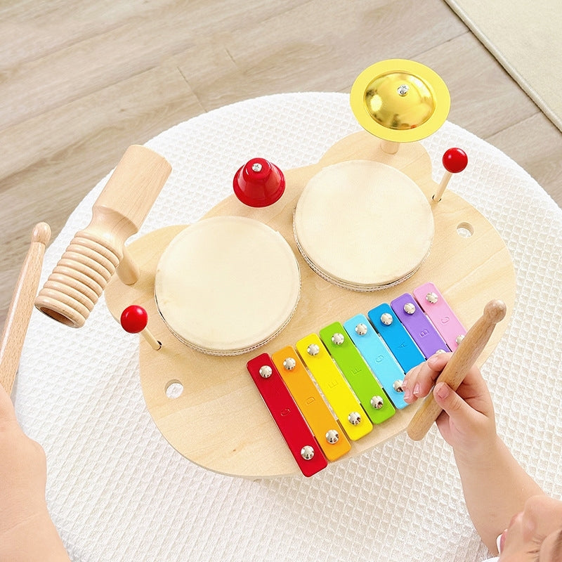 Baby Safe Birthday Gift Colorful Xylophone Musical Instrument Kids Drum Set for Toddler