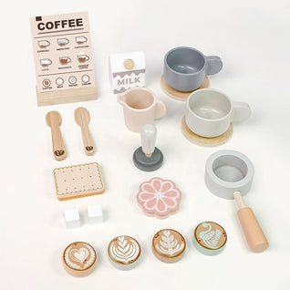 Wooden Coffee Maker Play Set
