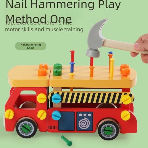Nut & Bolt Fire Engine Truck Take-Apart Toy