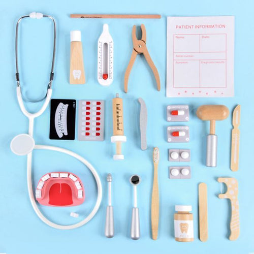Wooden Doctor's Bag Play Set