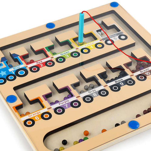 Colour & Number Train Maze