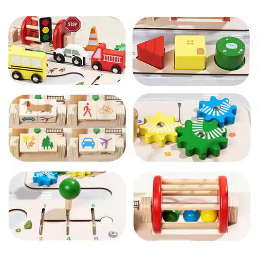 Busy Board Activity Table with Bead Maze
