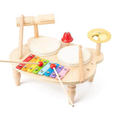 Baby Safe Birthday Gift Colorful Xylophone Musical Instrument Kids Drum Set for Toddler